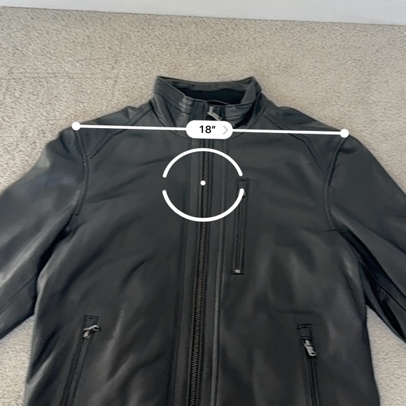 Michael Kors Leather Jacket - Men’s Small - Picture 7 of 9